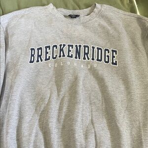 Breckenridge CO Gray Men's Sweatshirt